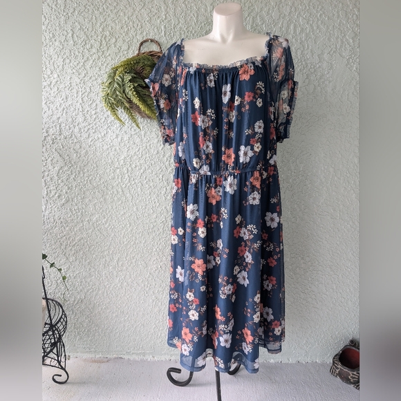 Torrid cold‎ should floral dress size 6xl - Picture 4 of 10